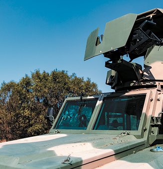 A manual turret: Gunner protection for personnel carriers.