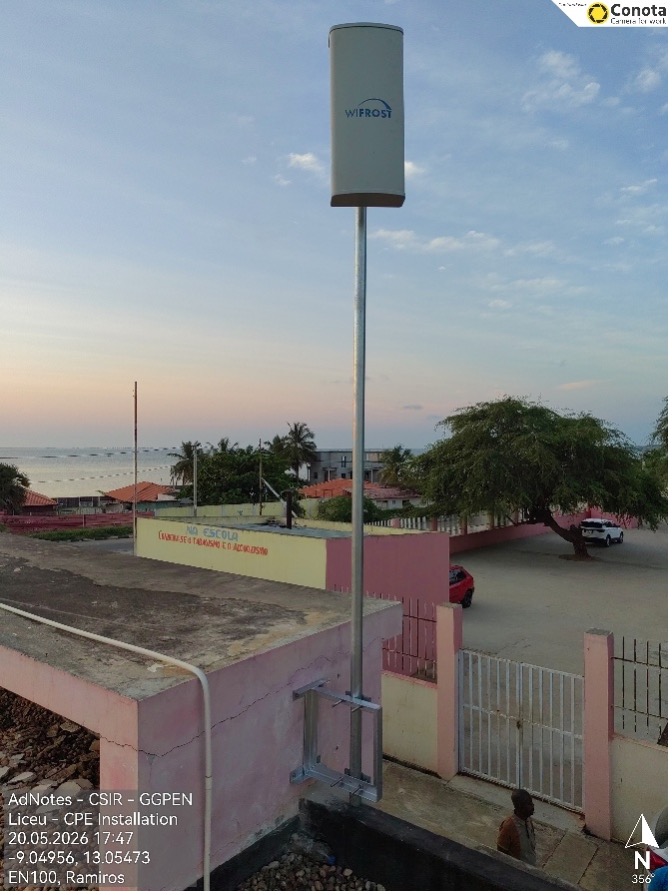 TVWS installed in Luanda
