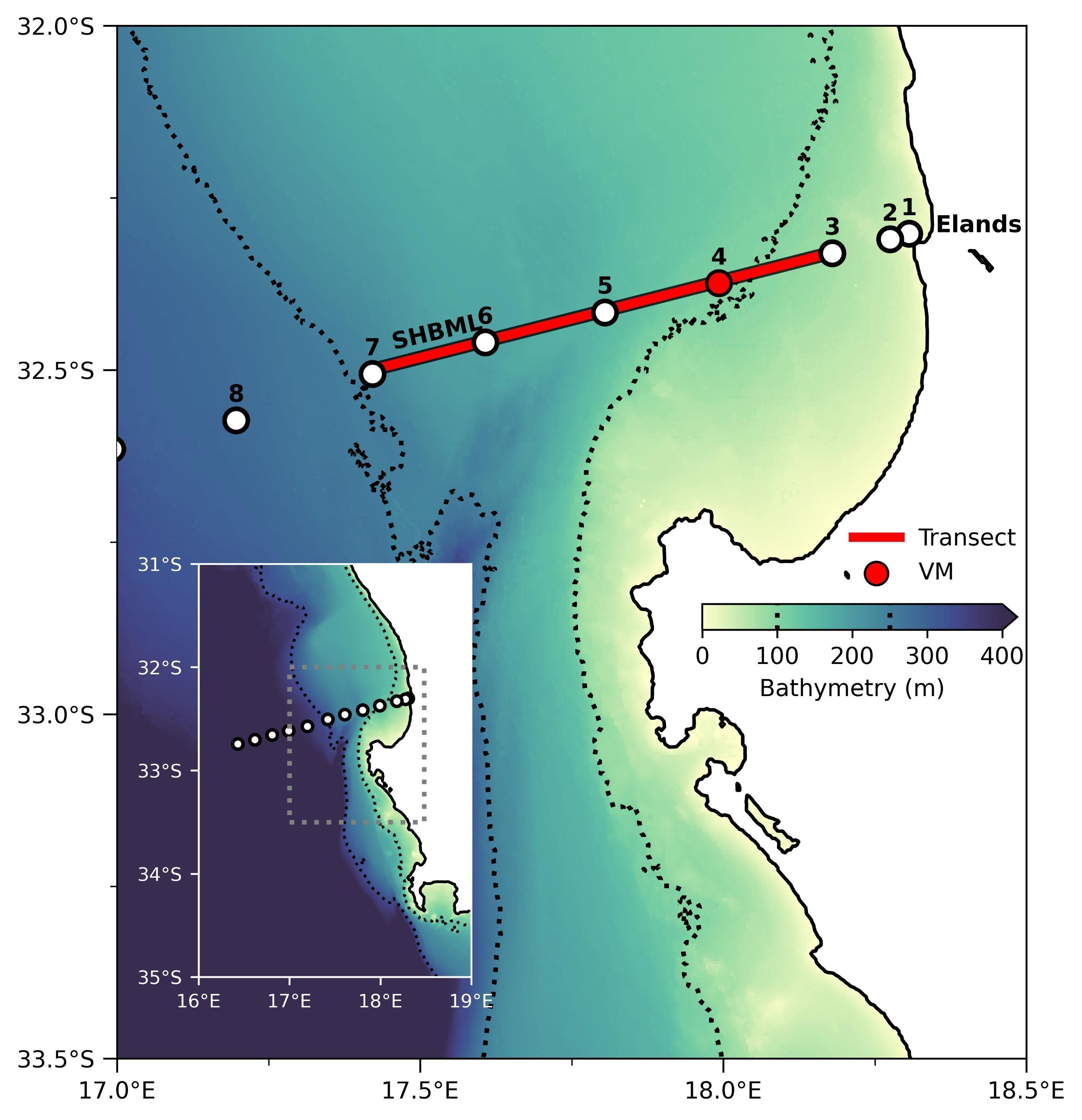 sampling route map