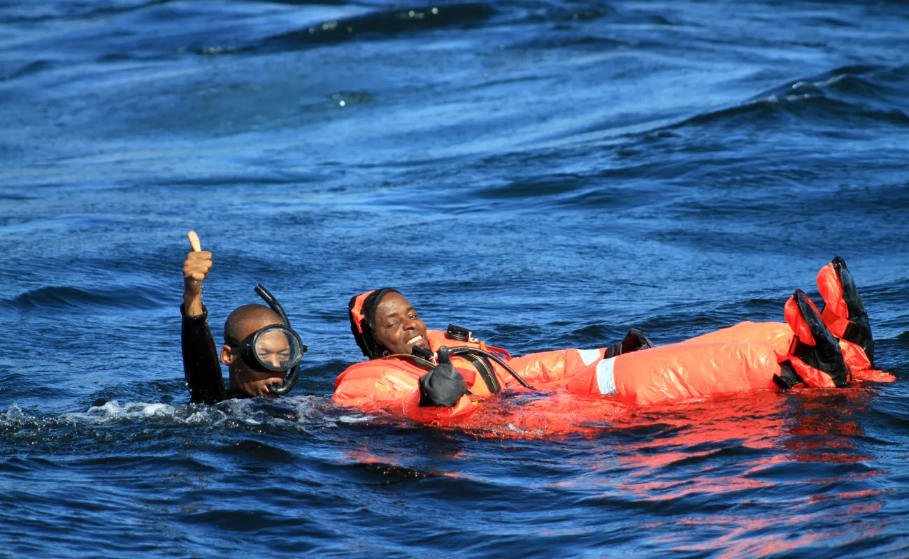 Man pointing at item