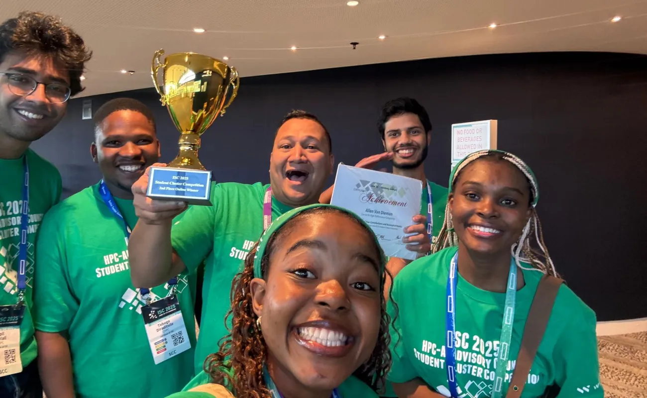 Second place for South African students in international supercomputing competition 
