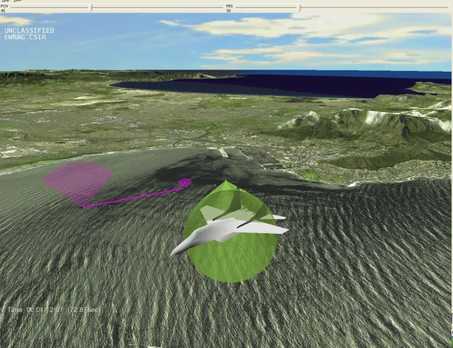 Simulation screenshot