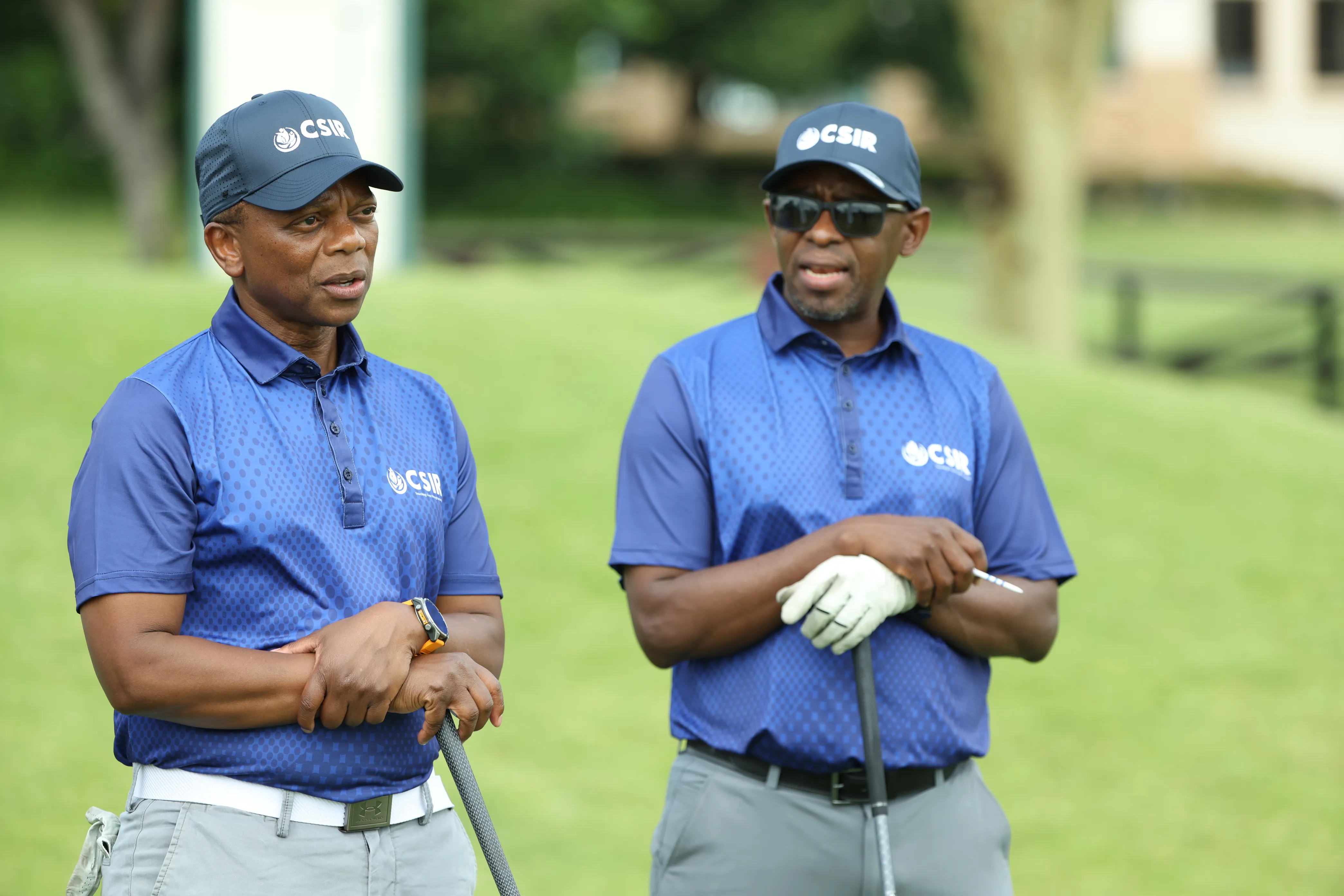 Dr Dlamini, CSIR CEO during the charity Golf Day 2025
