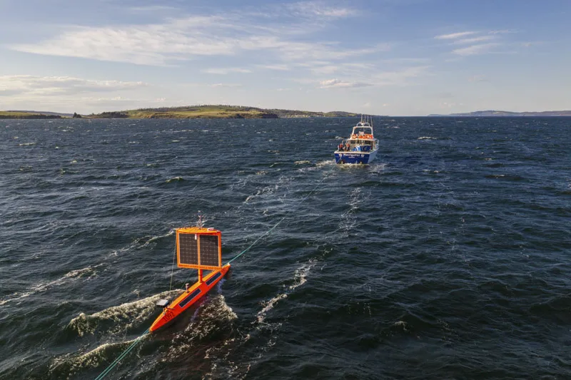 The Saildrone Explorer will collect a range of ocean and atmospheric measurements in the Southern Ocean. 
